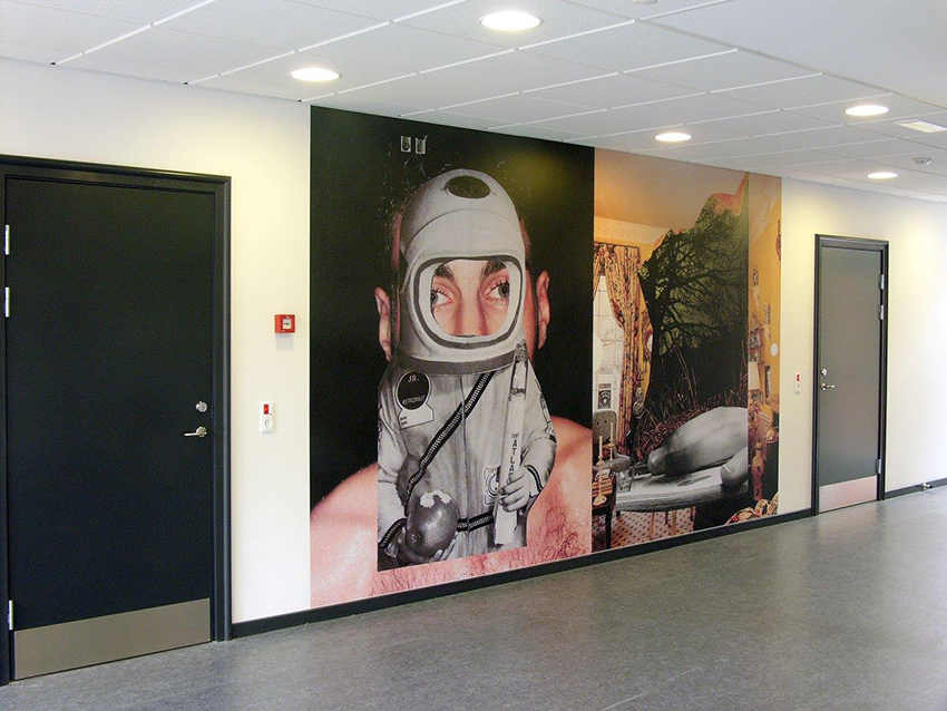 Wall paper installation, Tredium  International Danish Business Academy, 2010